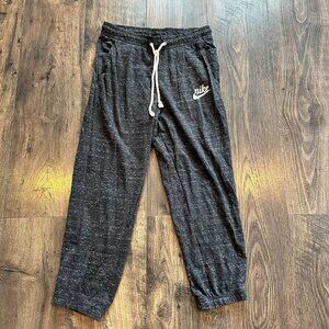 Nike Women's Jogger Sweatpants CJ1824-010 Charcoal Gray Fleece, Size: Small